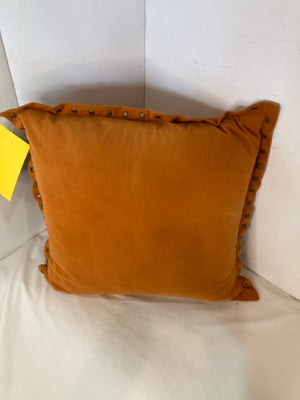 Orange Velvet Down Filled Pillow