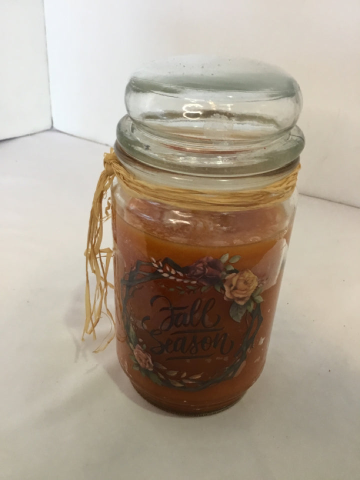 Fall Orange Candle