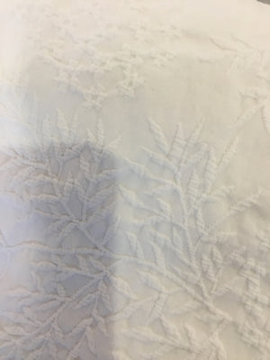 White Cotton w/Shams Queen Comforter Set