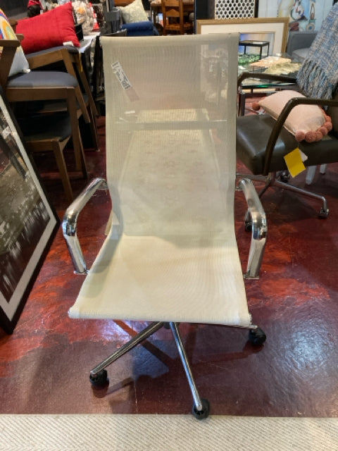 Office Aluminum White/Silver Chair