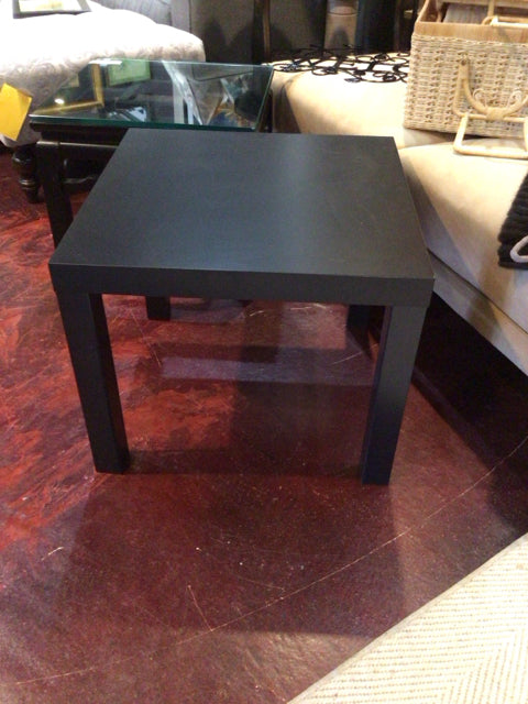 End Wood Black Table