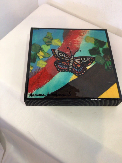 Enamel Butterfly Multi-Color Wall Decoration Art