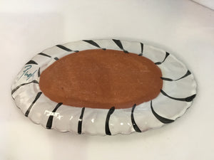Pugh White/Multi Stoneware Vegetable Tray