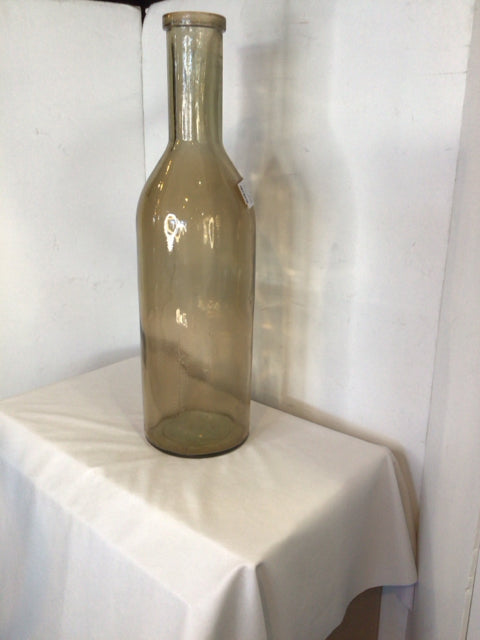 Bottle Smoke Glass Vase