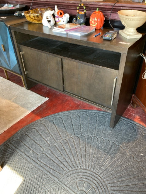West Elm As Is Wood TV Black Buffet/Sideboard