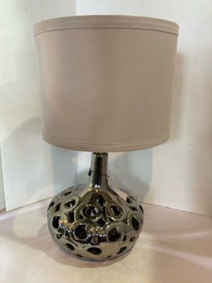 Silver Metal Table Lamp