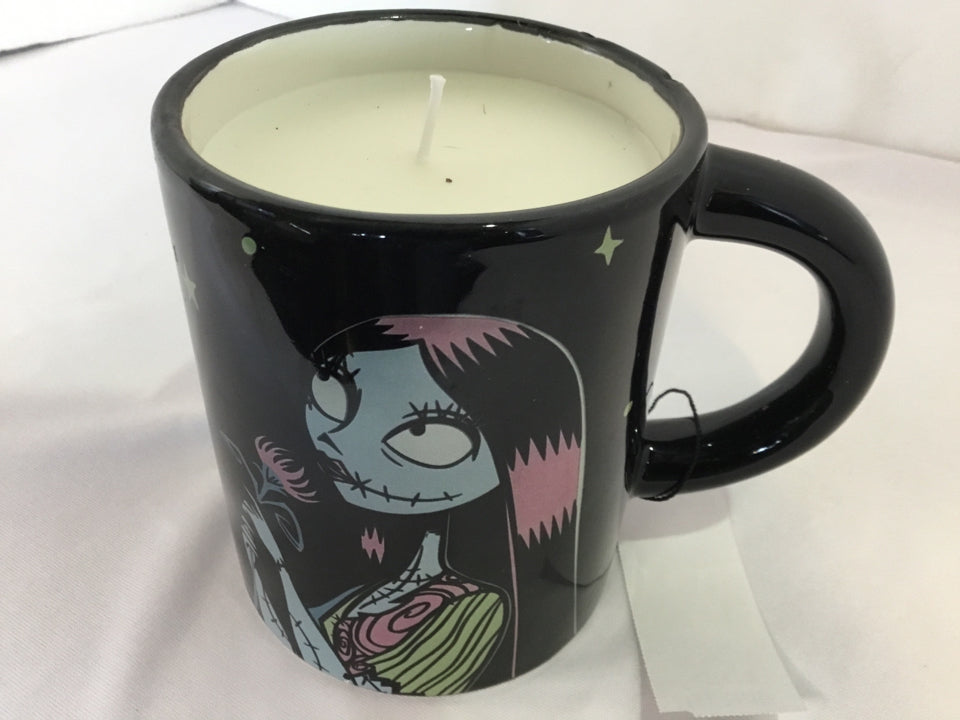 Halloween Black/White Ceramic Candle Holiday Item