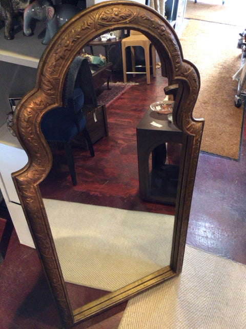 Antiqued Gold Resin Mirror