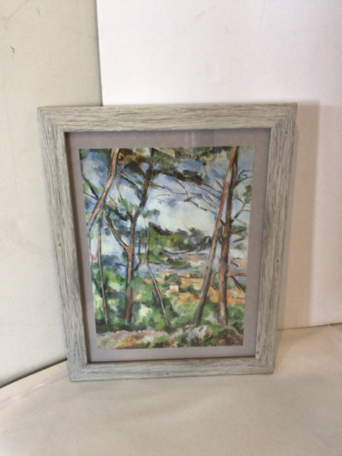 Green/Gray Landscape Framed Art