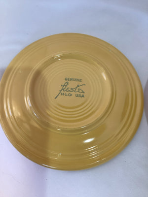 Fiestaware Vintage Set of 6 Multi Ceramic Bread Plate Set