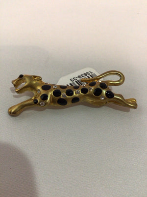 Gold/Black Leopard Pin