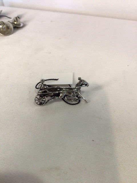 Sterling Silver Silver Horse Pin