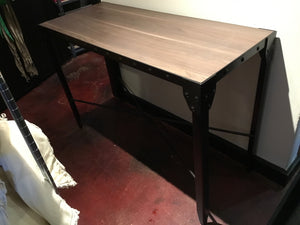 Cort Furniture Console Wood/Metal Industrial Brown/black Table