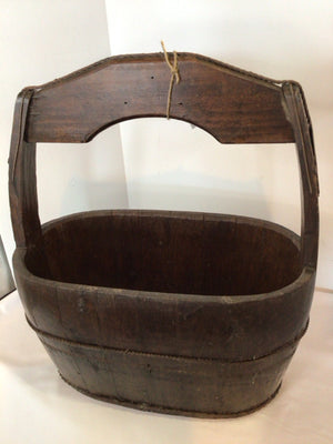 Brown Wood Basket