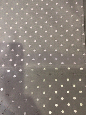 Gray Polka Dot Table Runner