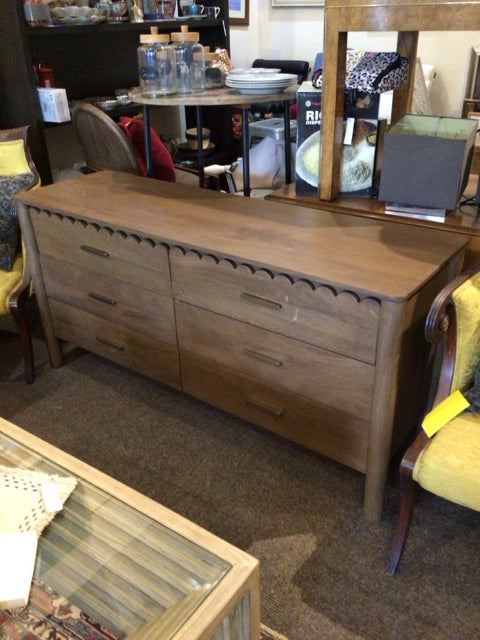 Lulu & Georgia 6 Drawers Wood As Is Brown Dresser/Chest A2ZYTA5D