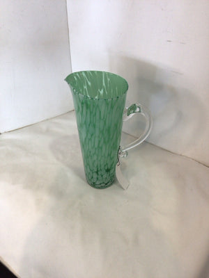Green Glass Pitcher