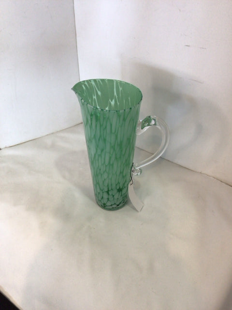 Green Glass Pitcher