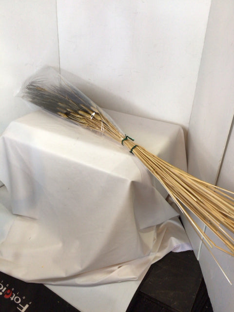 Natural/Black Wheat Faux Flowers