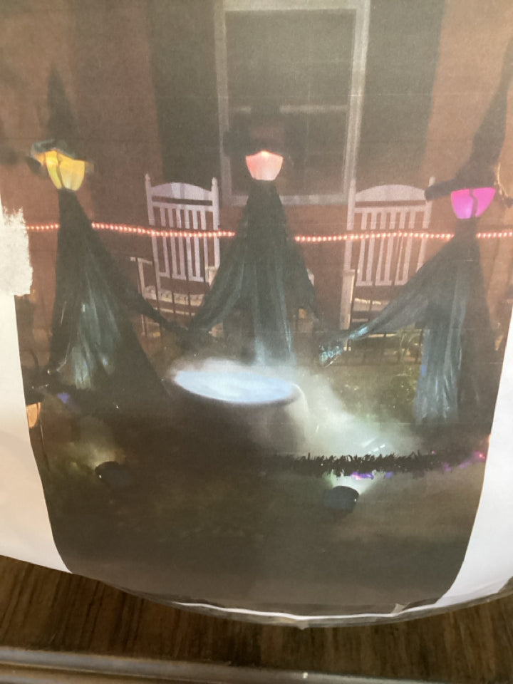 Halloween Black Metal Cauldron Witch Holiday Item
