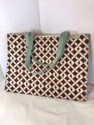 Spartina Brown/White Woven Bag