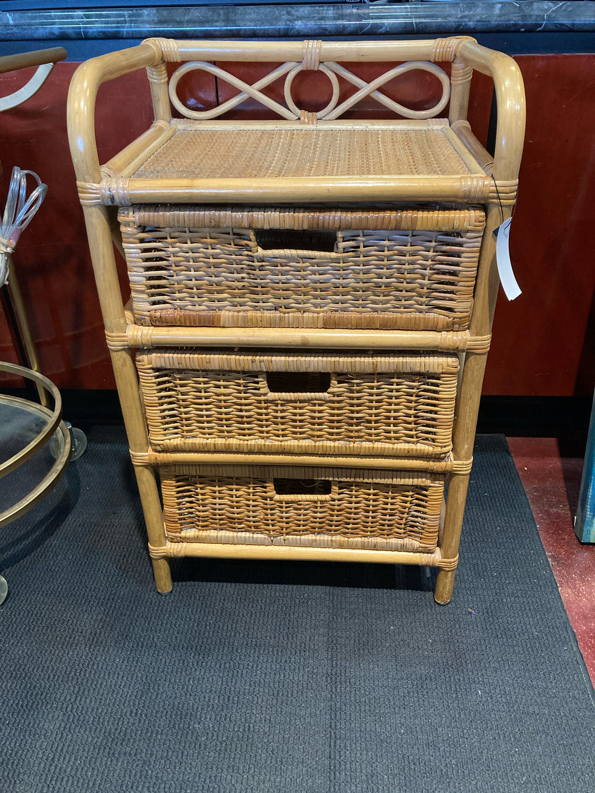 Bamboo 3 Drawers Natural Chest/Dresser