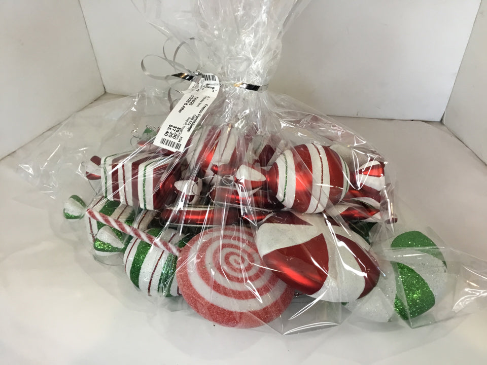 Bag of Red/Green Ornaments Candy Holiday Item