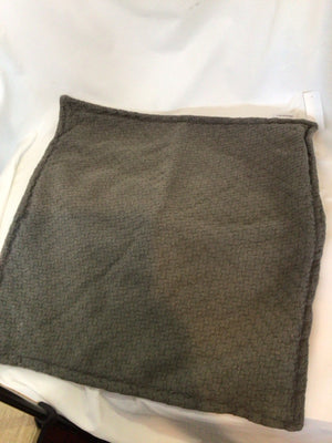 Calvin Klein Gray Basketweave Pillow Cover