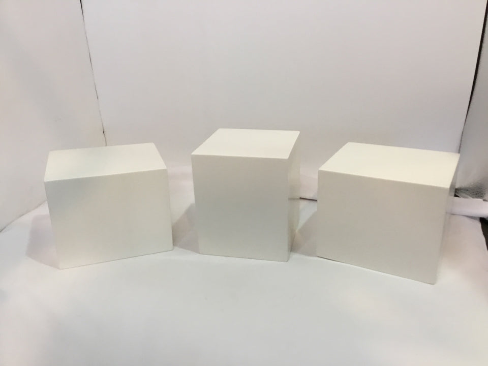 Floating White Cube Set of 3 Shelf