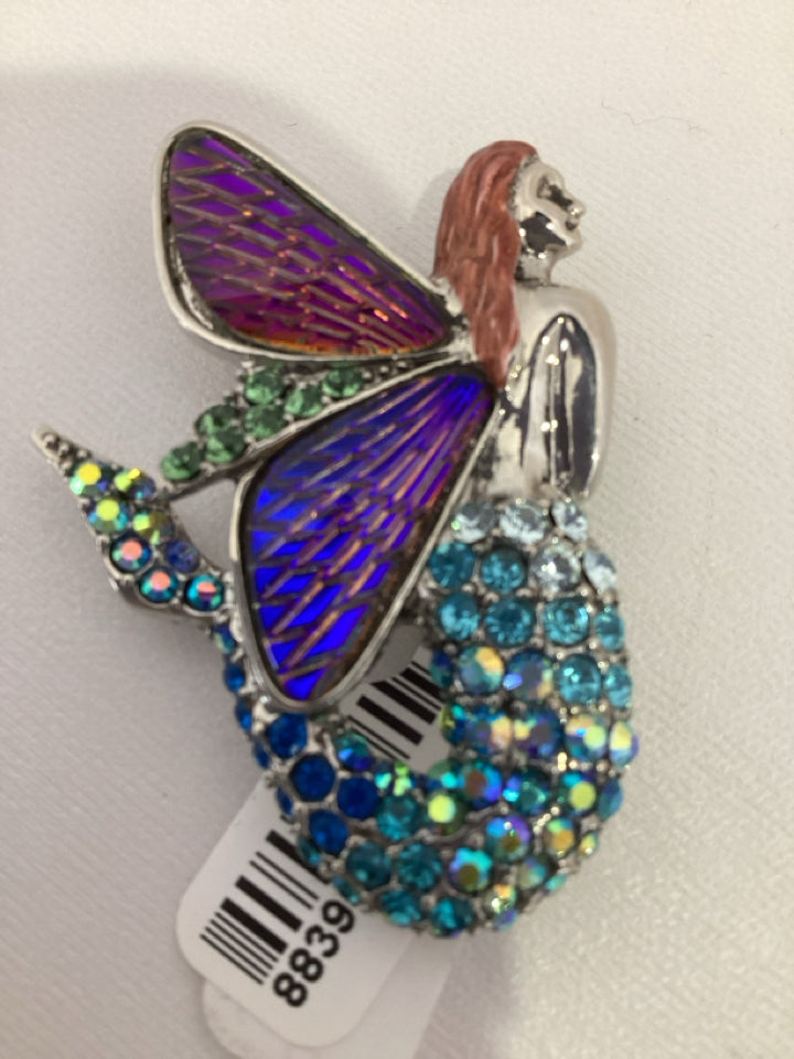 Kirk's Folly Multi-Color Mermaid Rhinestone Pin