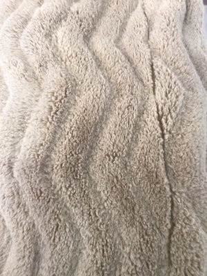 Threshold Reversible Tan Faux Fur Blanket