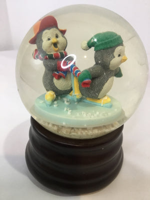 Snow Globe Multi-Color Glass Nativity Music Box Holiday Item