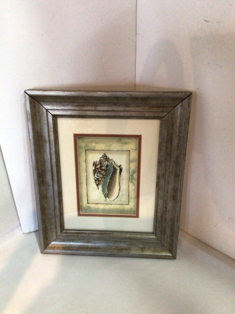 Gold/Black Shell Framed Art