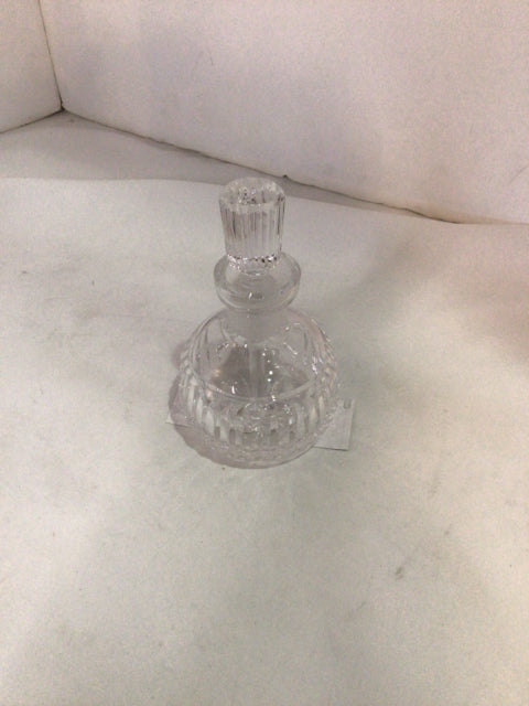 Vintage Perfume Clear Glass Bottle