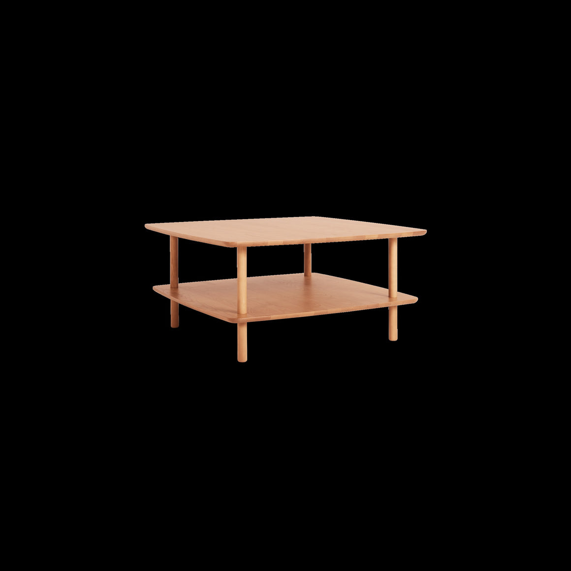 Burrow Modern Wood Tiered Light Wood Table 5U2WPMQZ