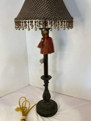 Stick Bronze Metal Beaded Lamp