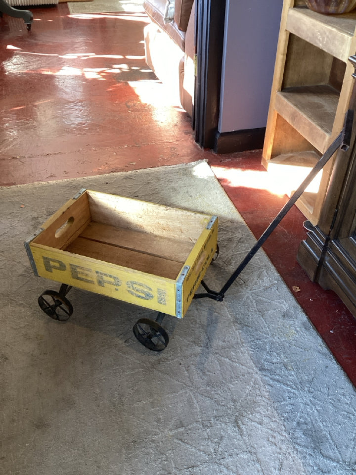 Pepsi Vintage Yellow Children Wagon