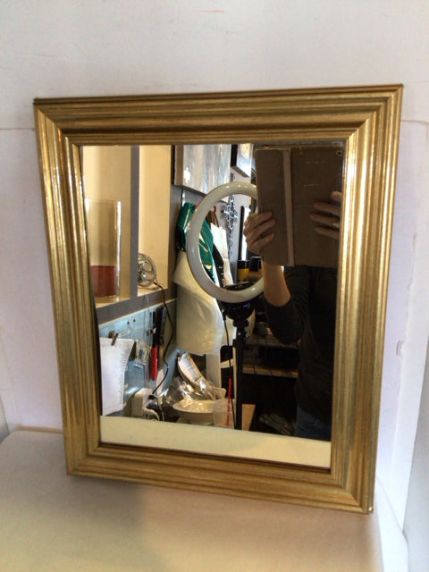 Rectangle Gold Mirror