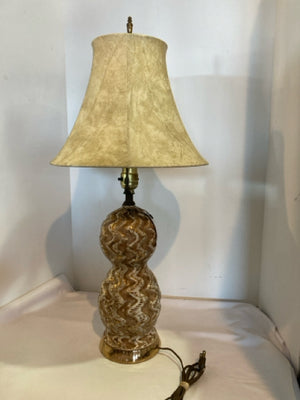 Brown/Gold Ceramic Lamp