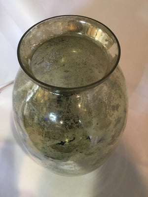 Silver Mercury Glass Vase