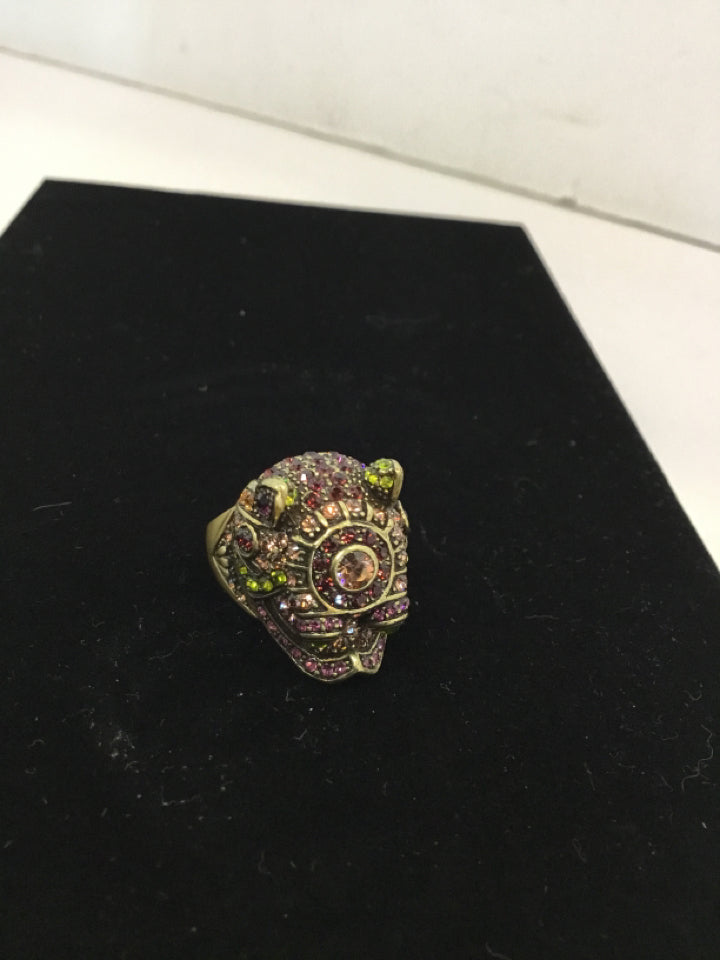 Brown Rhinestone Ring