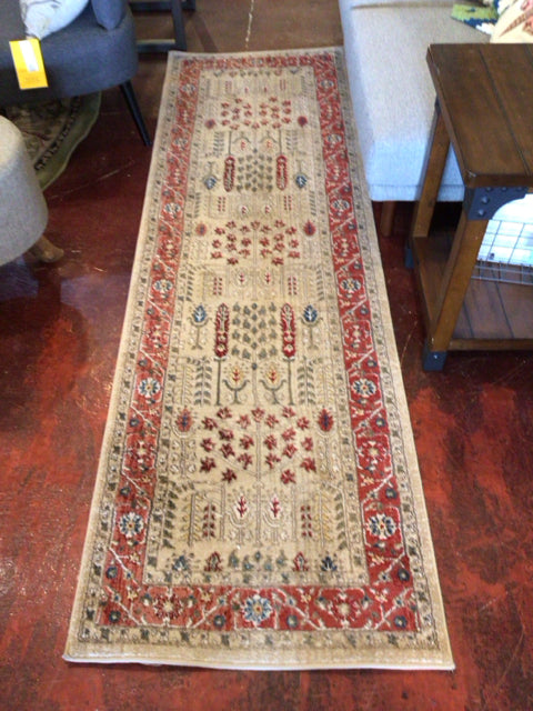 Ralph Lauren Runner Polypropelyne Red/Beige Rug
