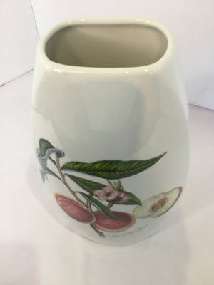 Portmeirion Botanical White/Pink Fruit Vase