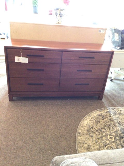Coleman Wood 6 Drawer Brown Dresser/Chest
