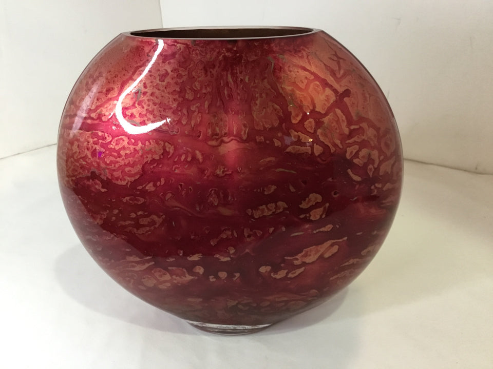 Red Glass Vase