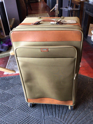 Hartman Tan Nylon Suitcase