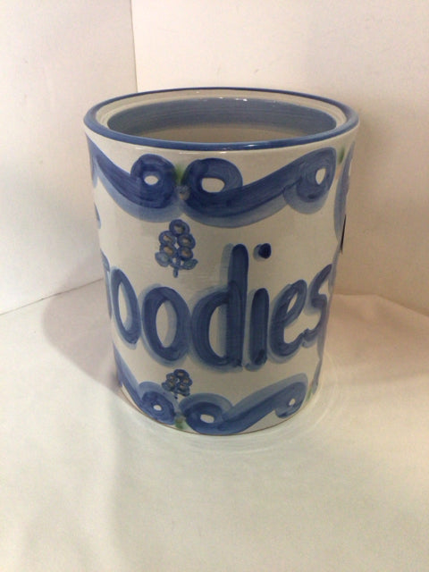 Hadley Gray/blue Ceramic Canister