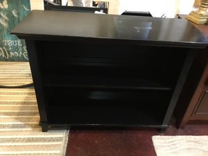 2 Shelves Wood Black Bookcase/Bookshelf