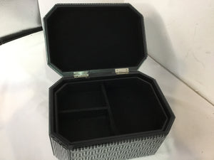 Black/White Lucite Jewelry Box