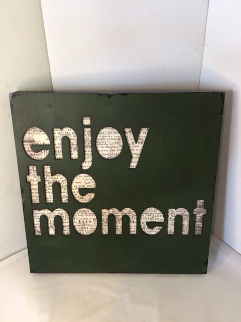 Wood Green/White Wall Decoration Art